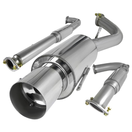 Spec-D Tuning 95-99 Mitsubishi Eclipse 3 Inch Inlet N1 Style Catback Exhaust MFCAT3-ELP95T
